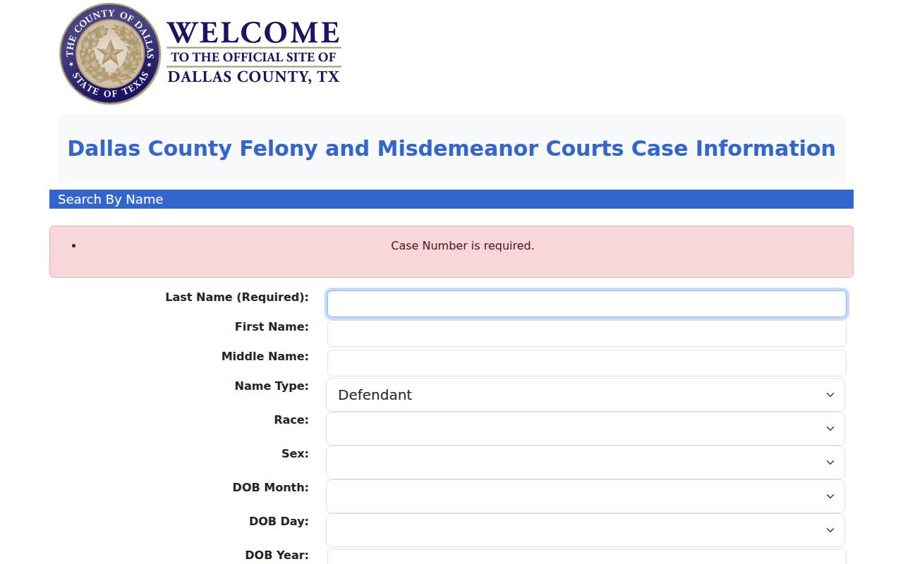 Duncanville residents directory Dallas County court name search