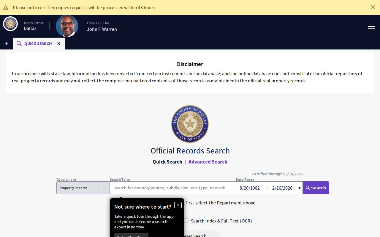 Duncanville residents directory Dallas County deed index search