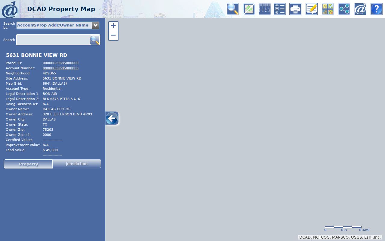 Duncanville neighbors DCAD parcel map and nearby parcels