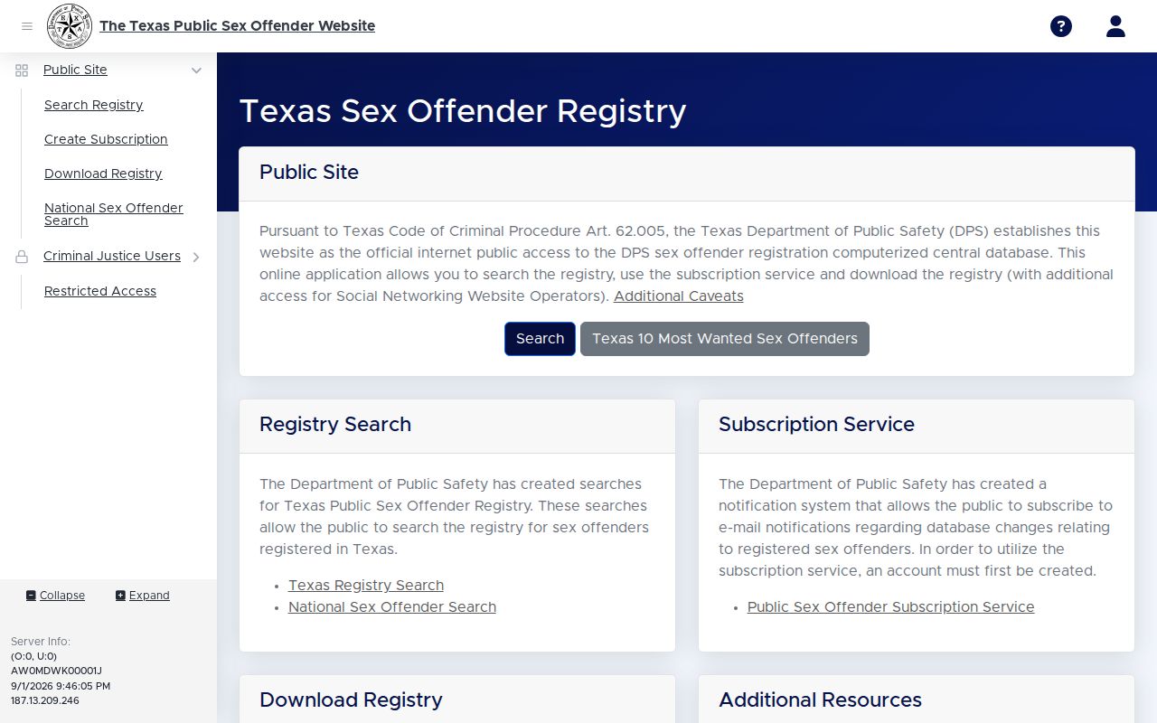 Duncanville residents directory Texas DPS official registry